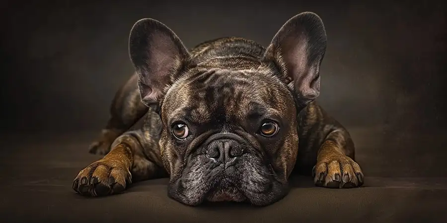 anxiété de séparation : bouledogue triste