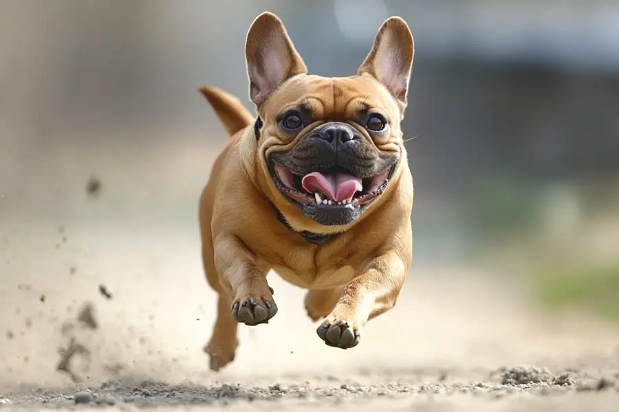 Fare de l'exercice au bouledogue pour anxiété de séparation