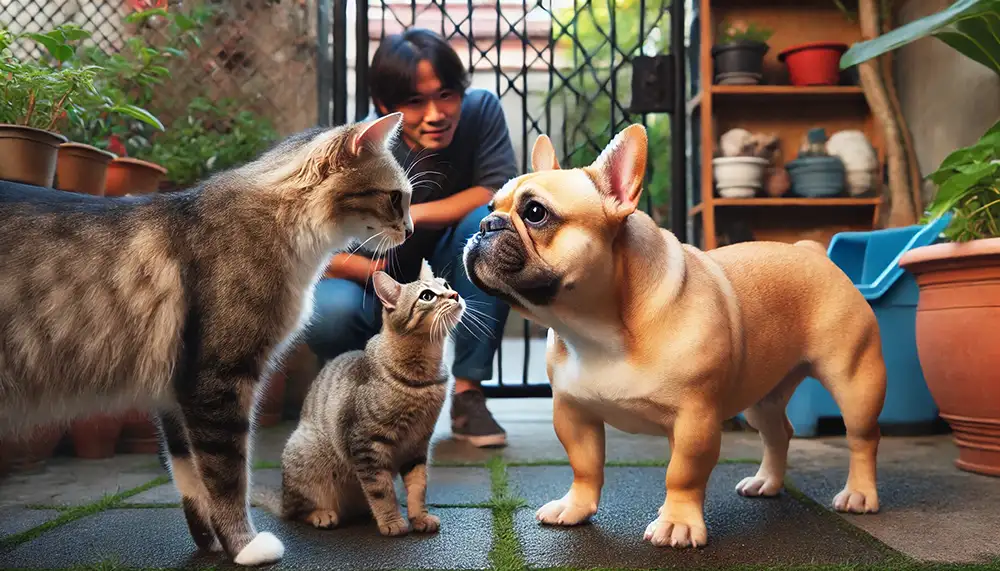 interactions avec les chats et d'autres animaux