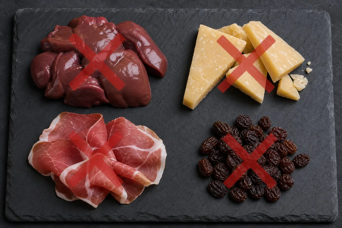 Aliments riches en phosphore interdits pour un bouledogue en insuffisance rénale : foie, fromage, charcuterie, raisin